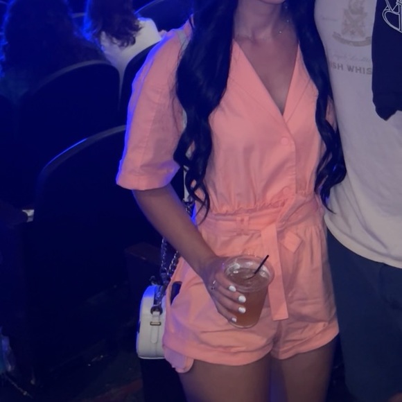 for love and lemons peach romper - Picture 3 of 7